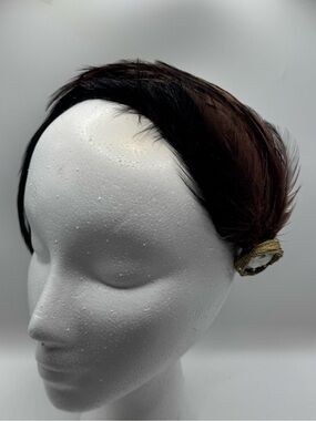Vintage 50s Feathers Headpiece; Chic Mid-Century Accessory